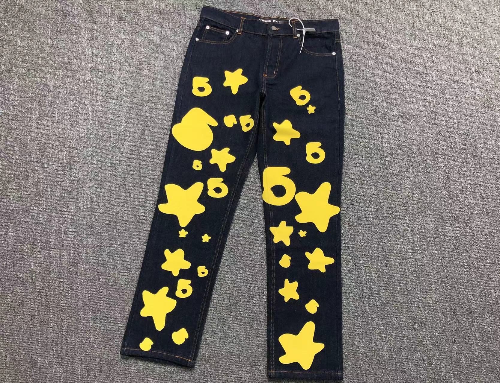 Sp5der Yellow Star Trousers