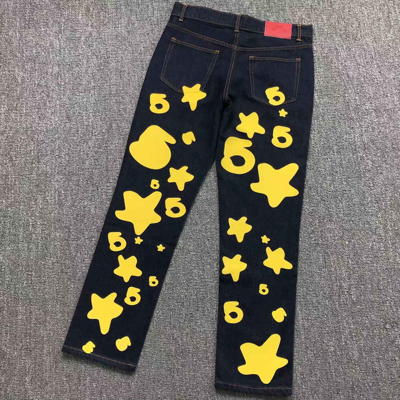 Sp5der Yellow Star Trousers